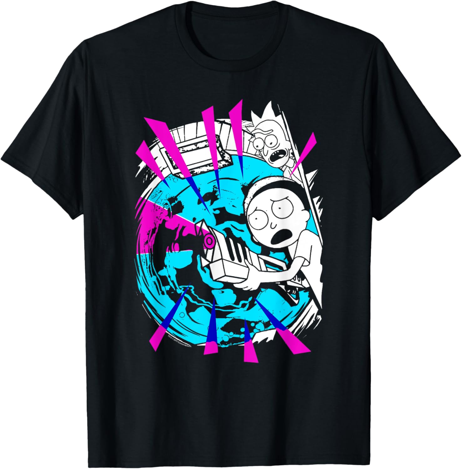 Rick And Morty With Portal And Gun
