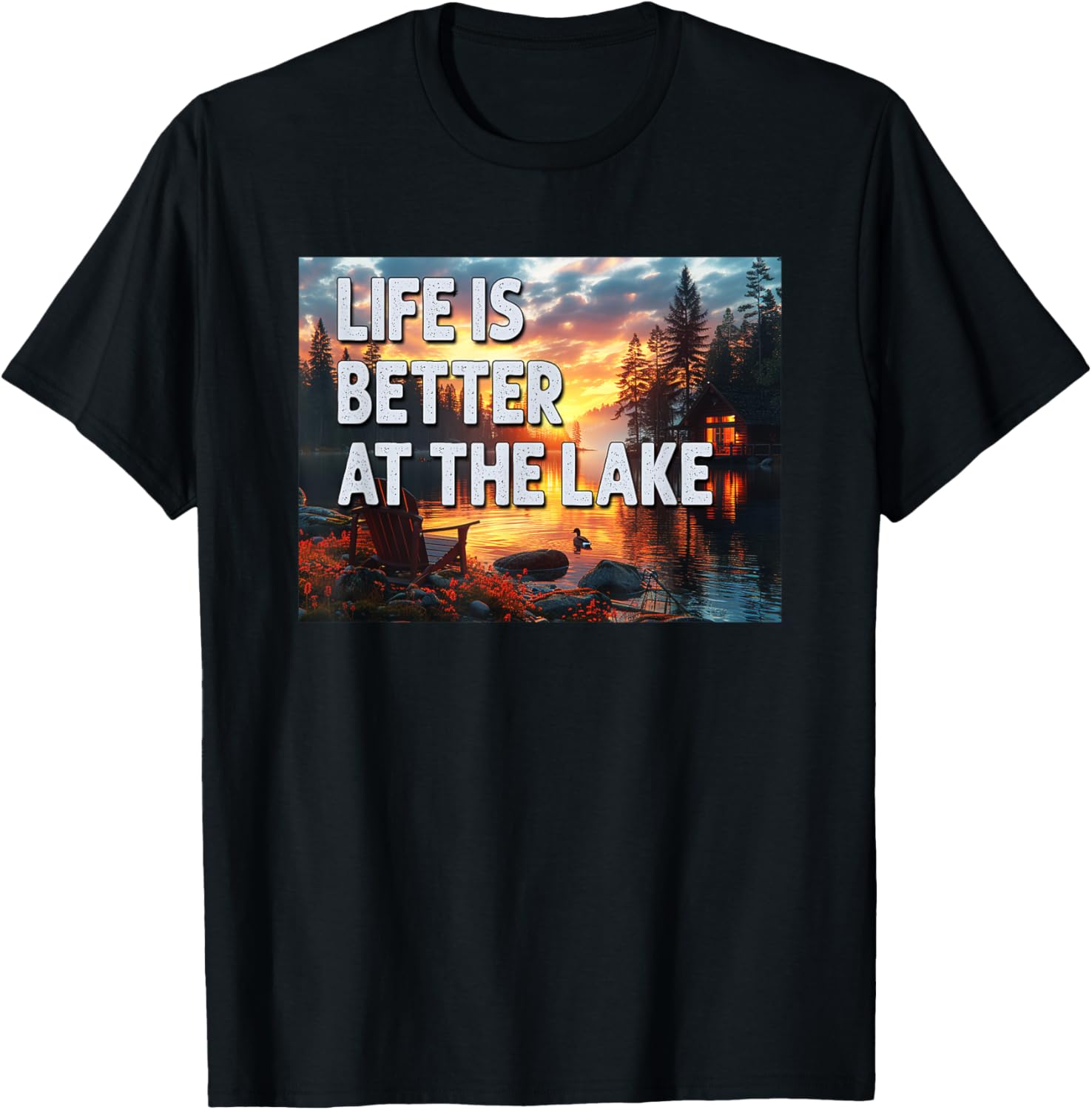 Funny Life Is Better At Lake Camping Fishing