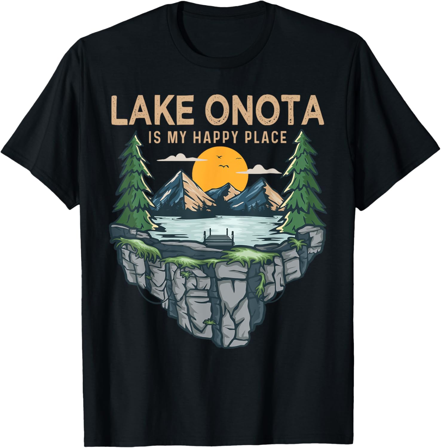 Fishing Boating Camping - My Happy Place Lake Onota