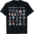 Phlebotomy Nurse Phlebotomist Alphabet Outfit Unisex Adults Black Small Modern Crew Neck Letter Print