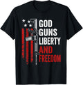 God Guns Liberty Freedom American Flag Ar15 Pro Gun Rights Women Men