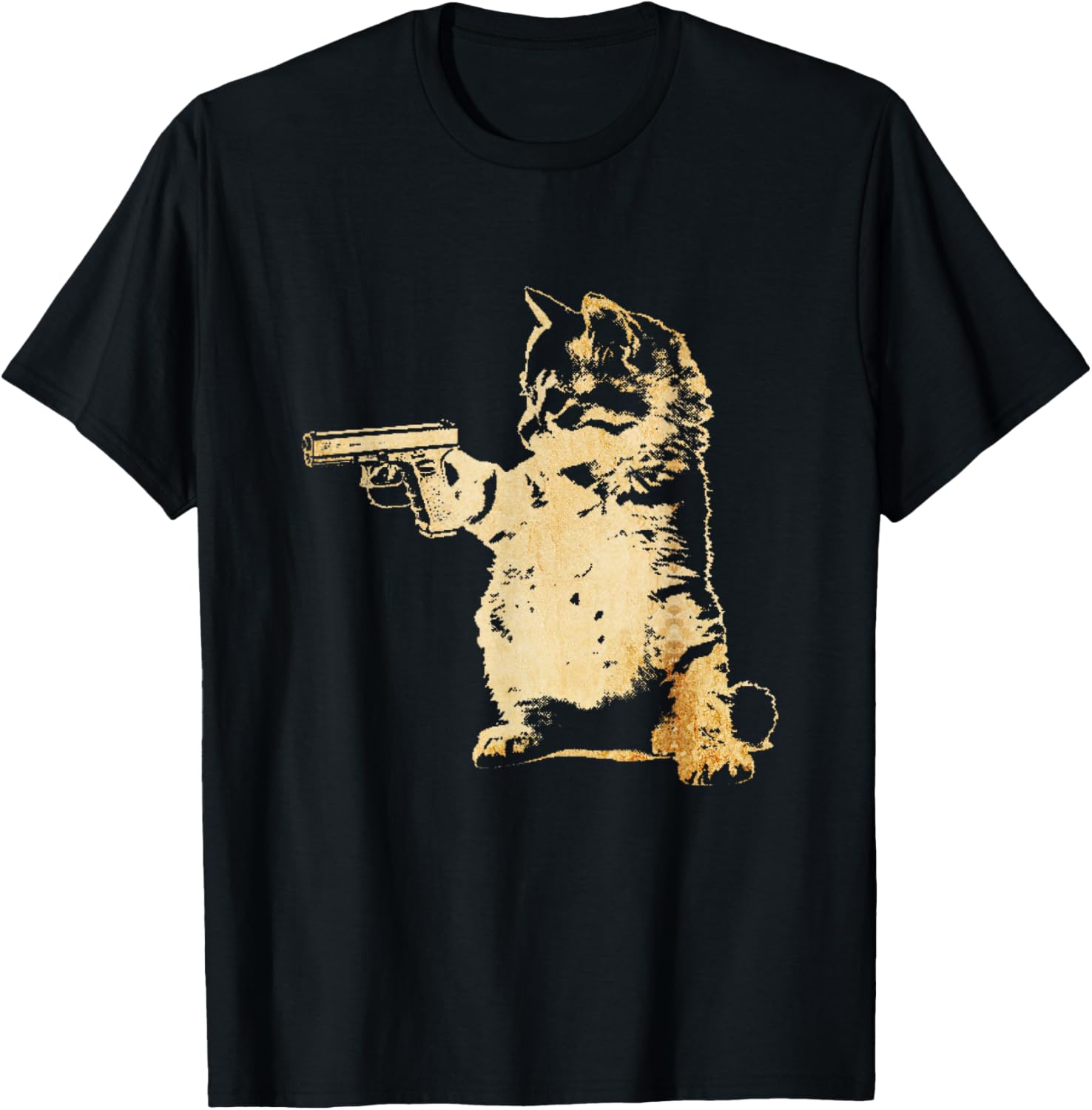 Gun Kitty Funny Cat T Shirt Men Women