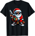 Christmas Thug Gangster Santa Holding Gun Funny Christmas
