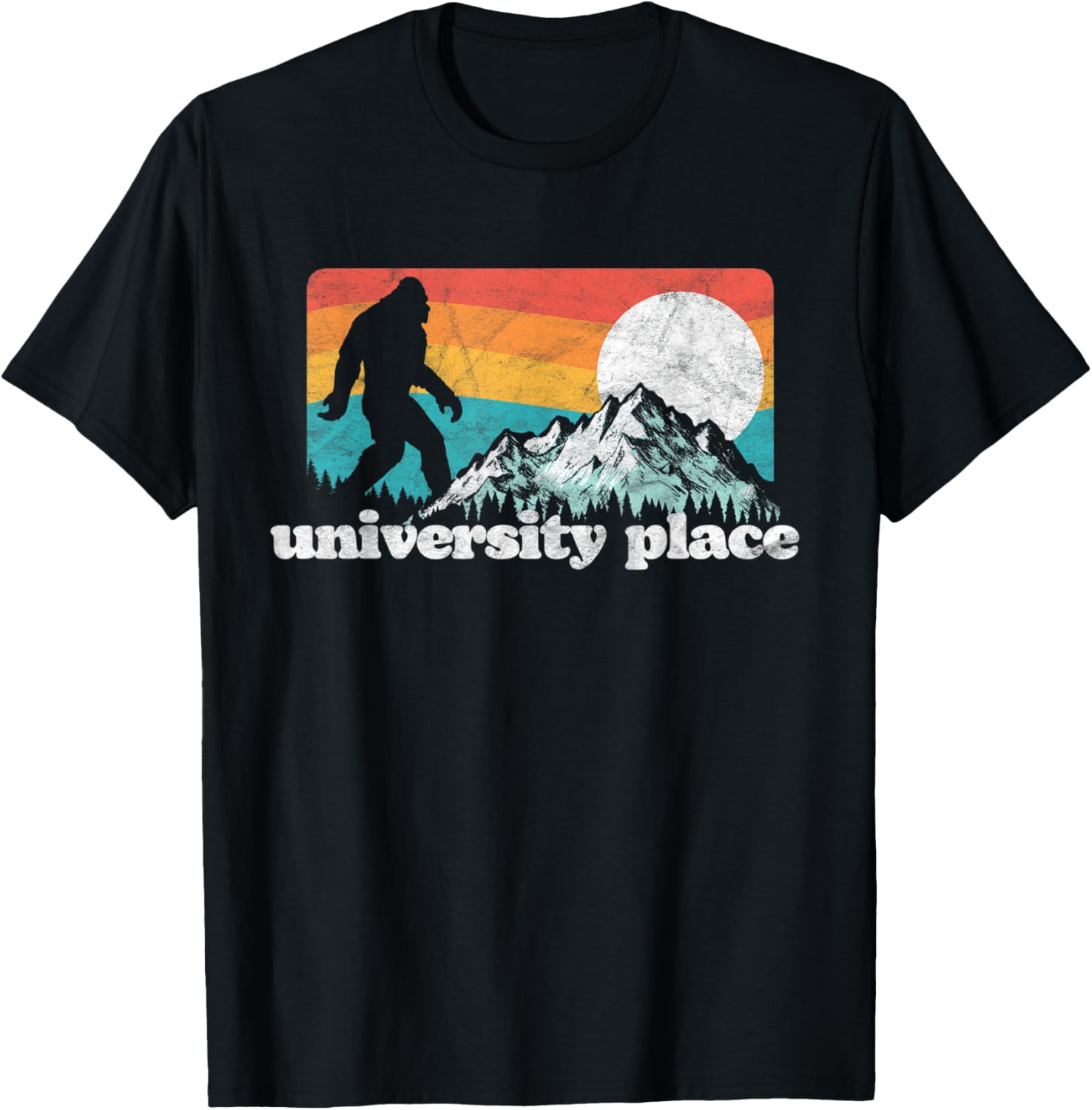 University Place Washington Bigfoot Mountains Distressed