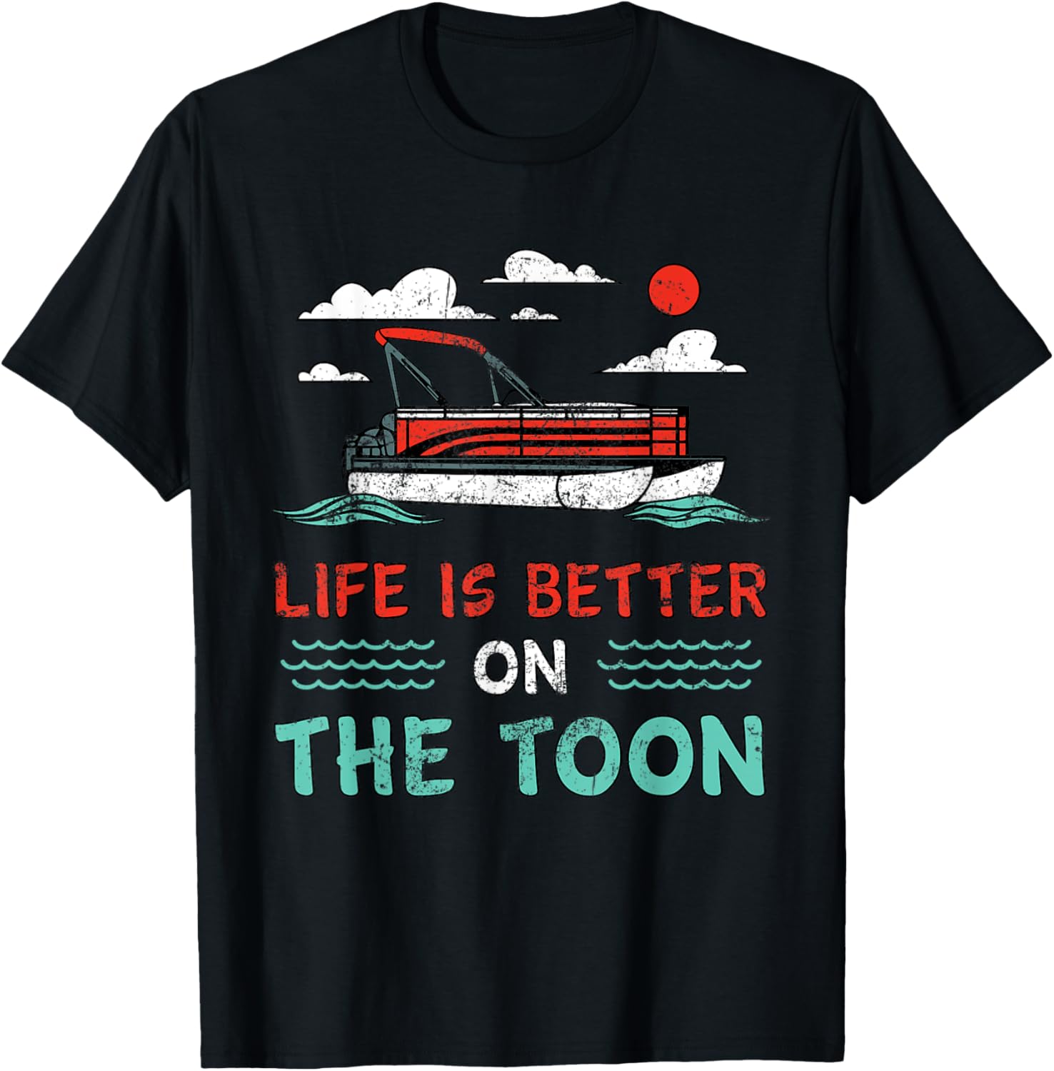 Life Is Better On Toon Pontoon Men Captain