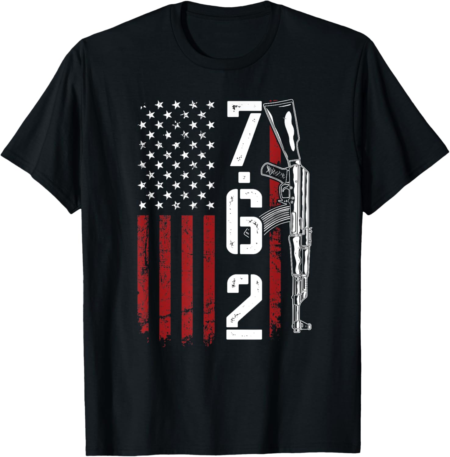 7 62 Ammo Ak47 Rifle Owner 762 American Flag Gun Rights