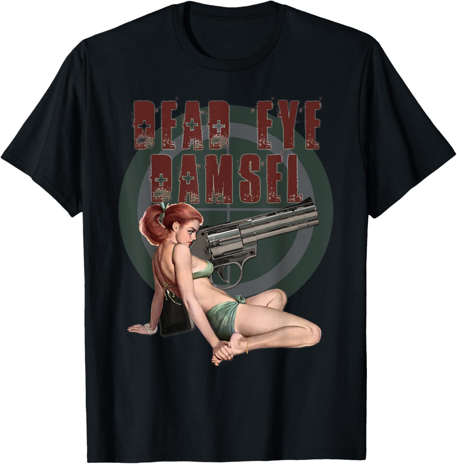 Dead Eye Damsels Shooting Range Pinup Pistol Gun Girl