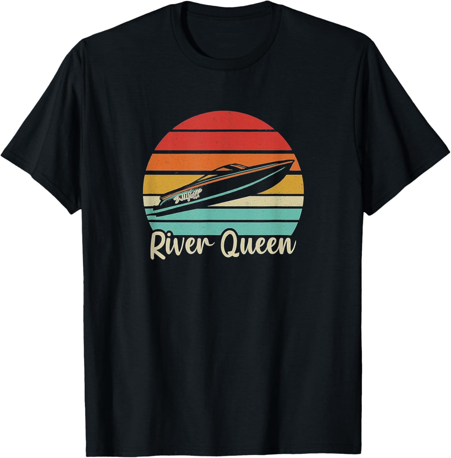 Utterly Hip Retro Style River Queen Ski Boat