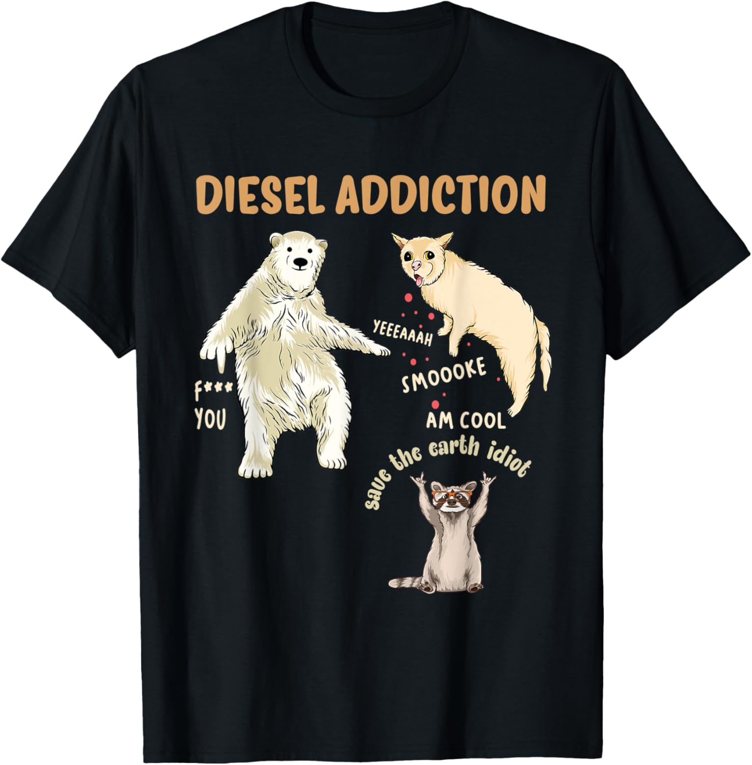 Anti Diesel Addiction Pollution Funny