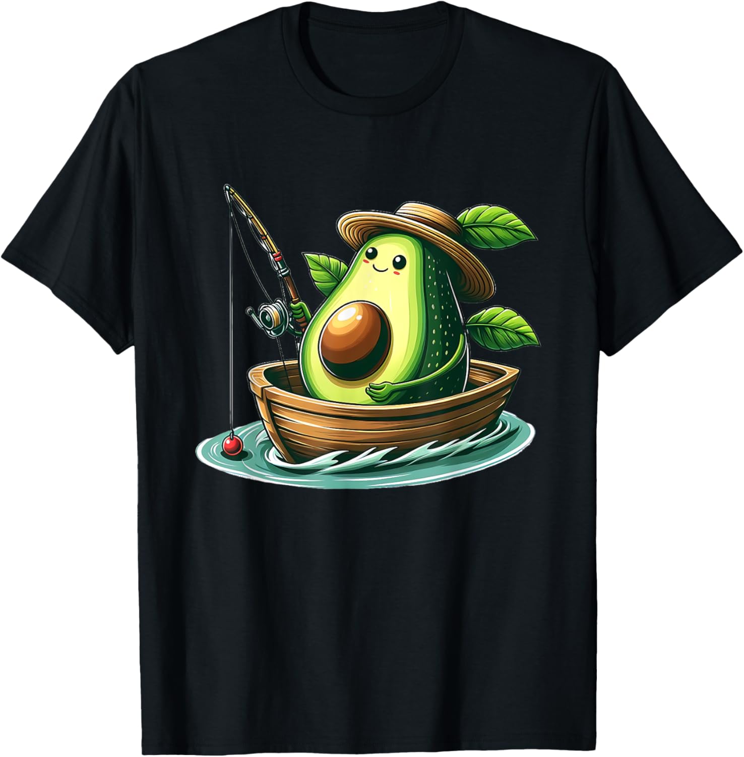 Avocado Fishing In A Boat