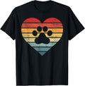 Veterinarian Vet Tech Retro Sunset Paw Print Dog Cat Lover Men Women Girls Kids