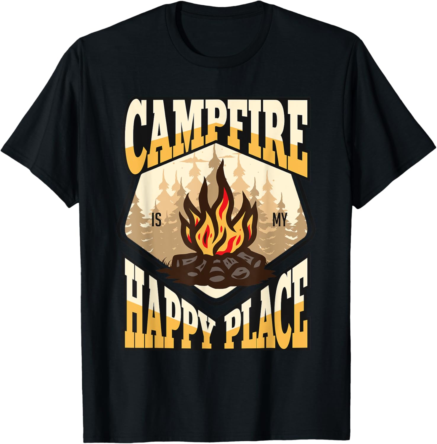 Camping -Campfire Happy-Place