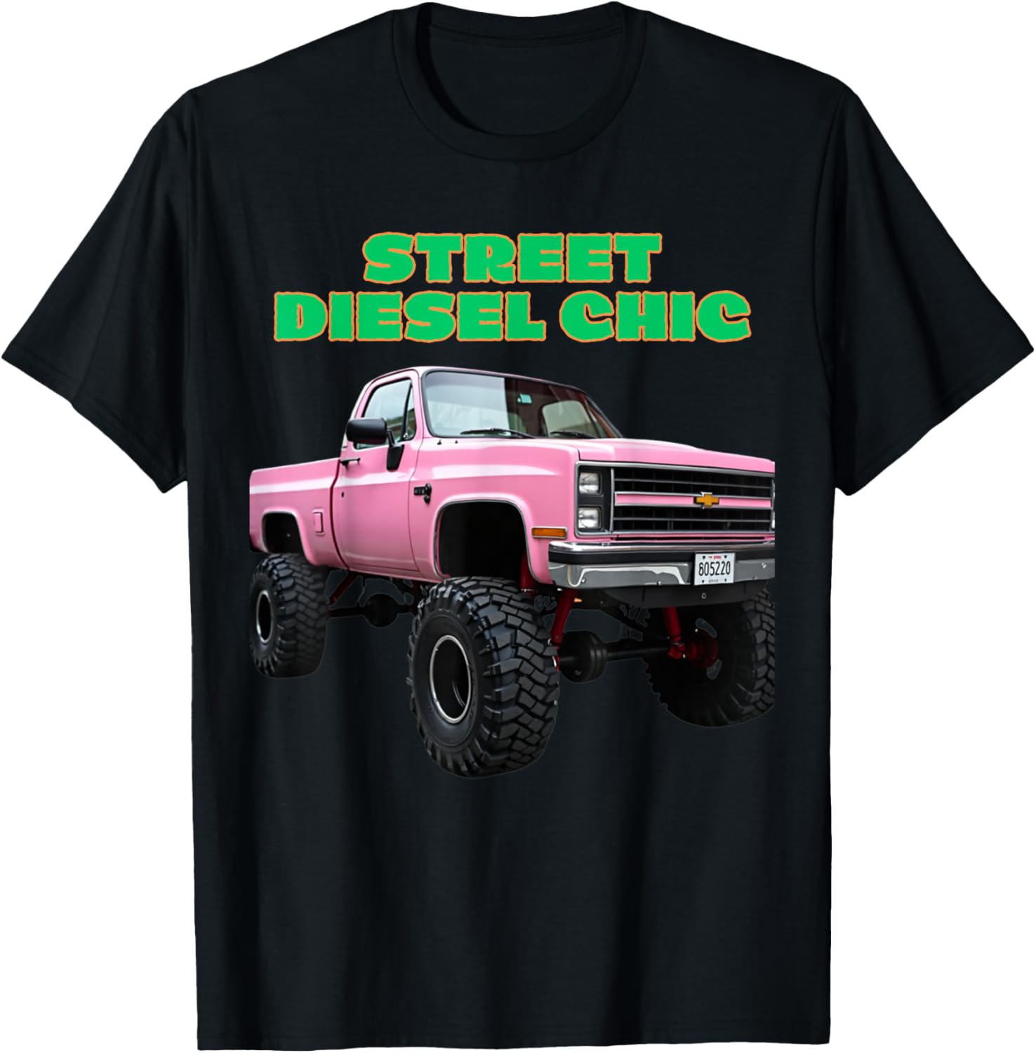 Pink Lifted Diesel Truck Street Style Girl Power