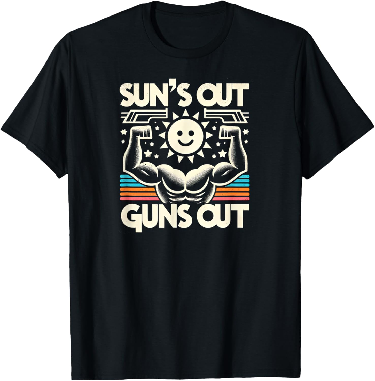 Suns Out Guns Out Funny Mens Graphic