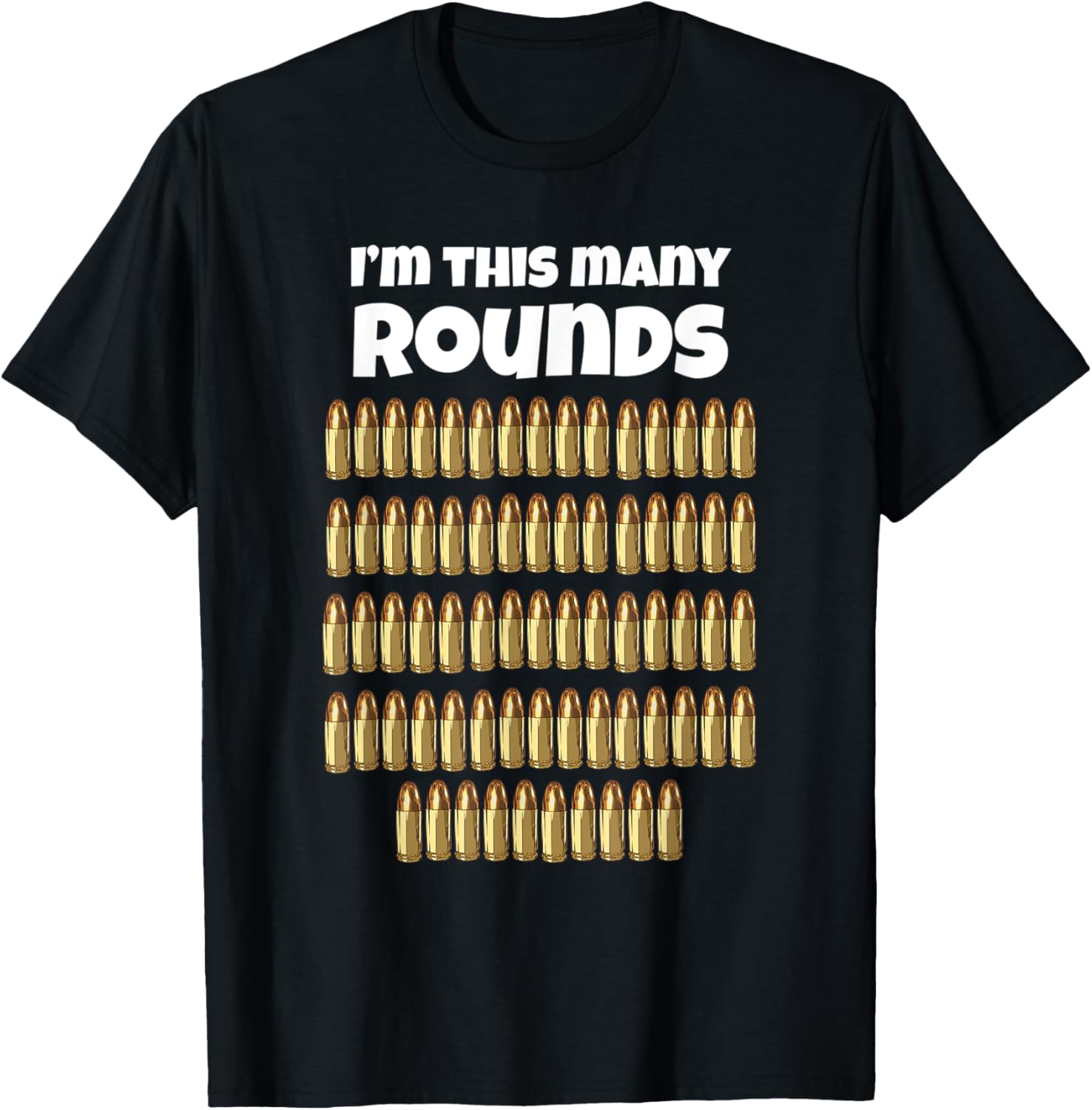 Im This Many Rounds Funny 70Th Birthday Gun Lover