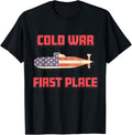 Cold War First Place Submarine American Flag T-Shirt for Women Kids Men