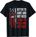 Better To Have Not Need Guns Ar15 Usa Funny Pro Gun