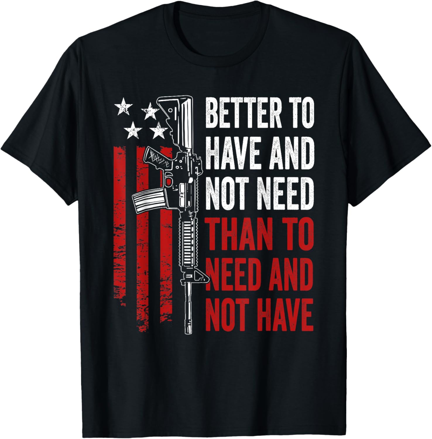 Better To Have Not Need Guns Ar15 Usa Funny Pro Gun