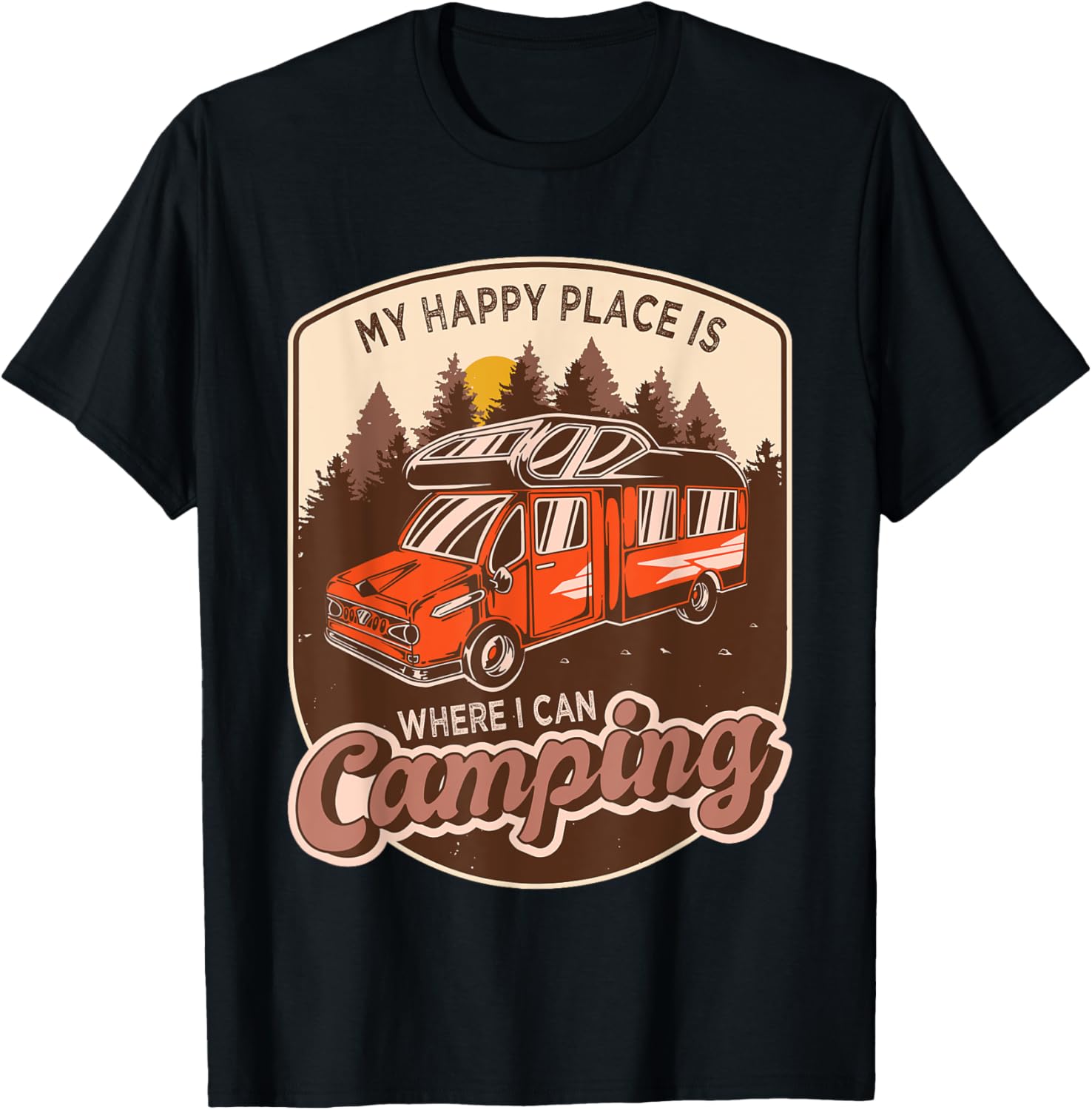 Camping kit for men happy place where i can camping