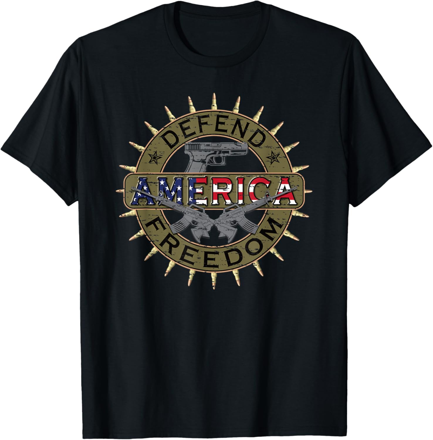 America Defend Freedom Pro 2Nd Amendment Pro Gun
