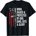 God Guns Guts Glory Pro Gun Patriotic Usa Gun Flag T Shirt