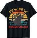 Pew Madafakas Cat Vintage Retro Kitten With Guns Gamer