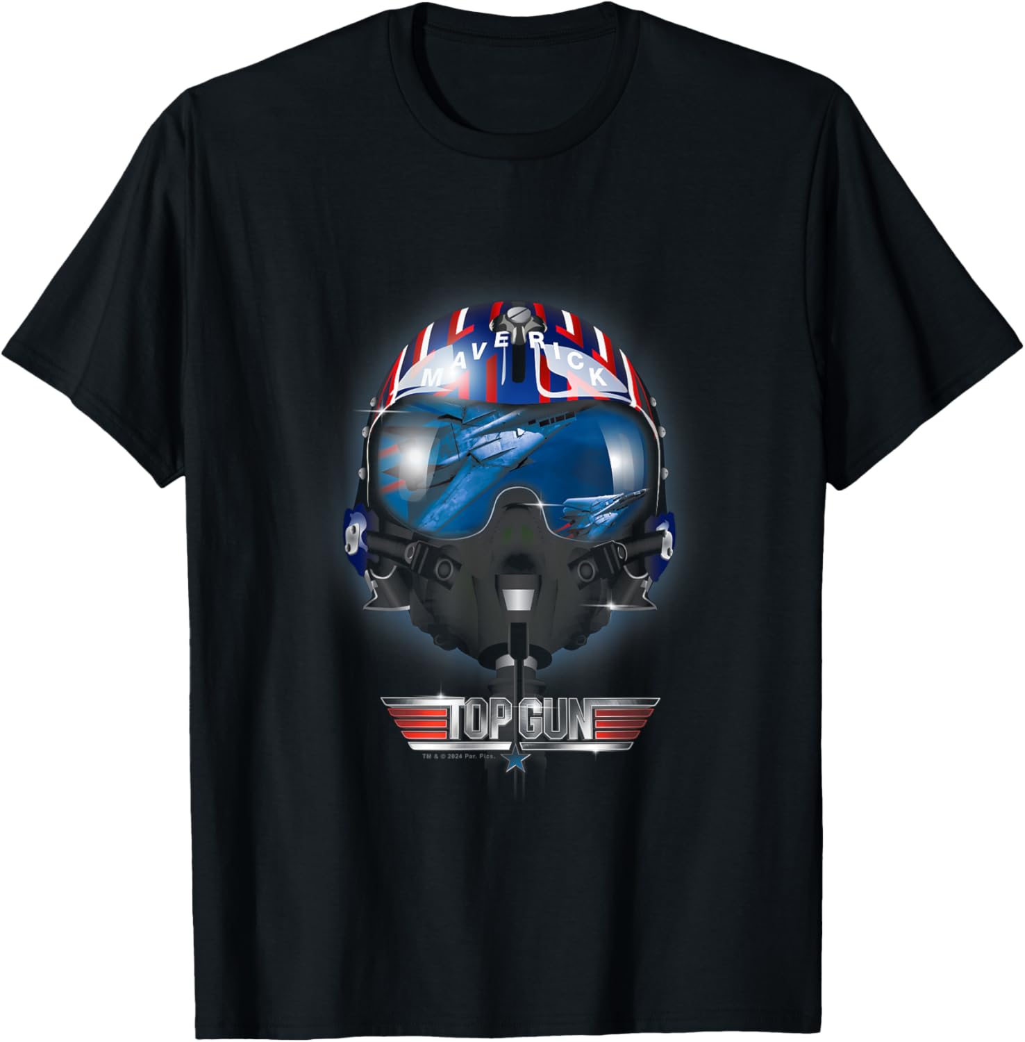 Top Gun Iconic Maverick Helmet Americana Big Chest Logo