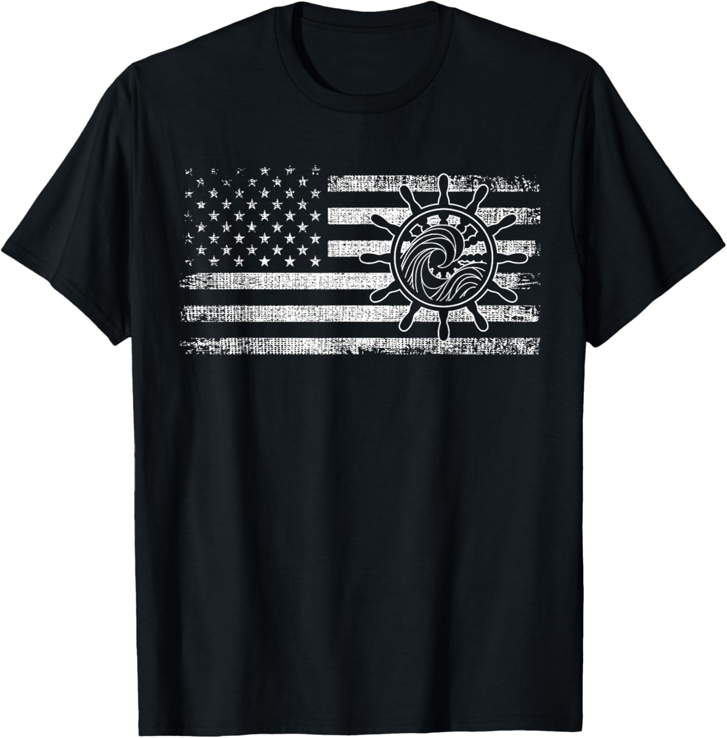 Boat American Flag Captain Fishing Boating