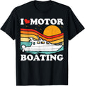 Vintage Pontoon Boat Pontooning I Love Motor Boating