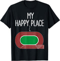 My Happy Place Funny Running Track Runner