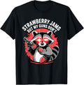 Funny Raccoon Strawberry Jams But My Guns Dont