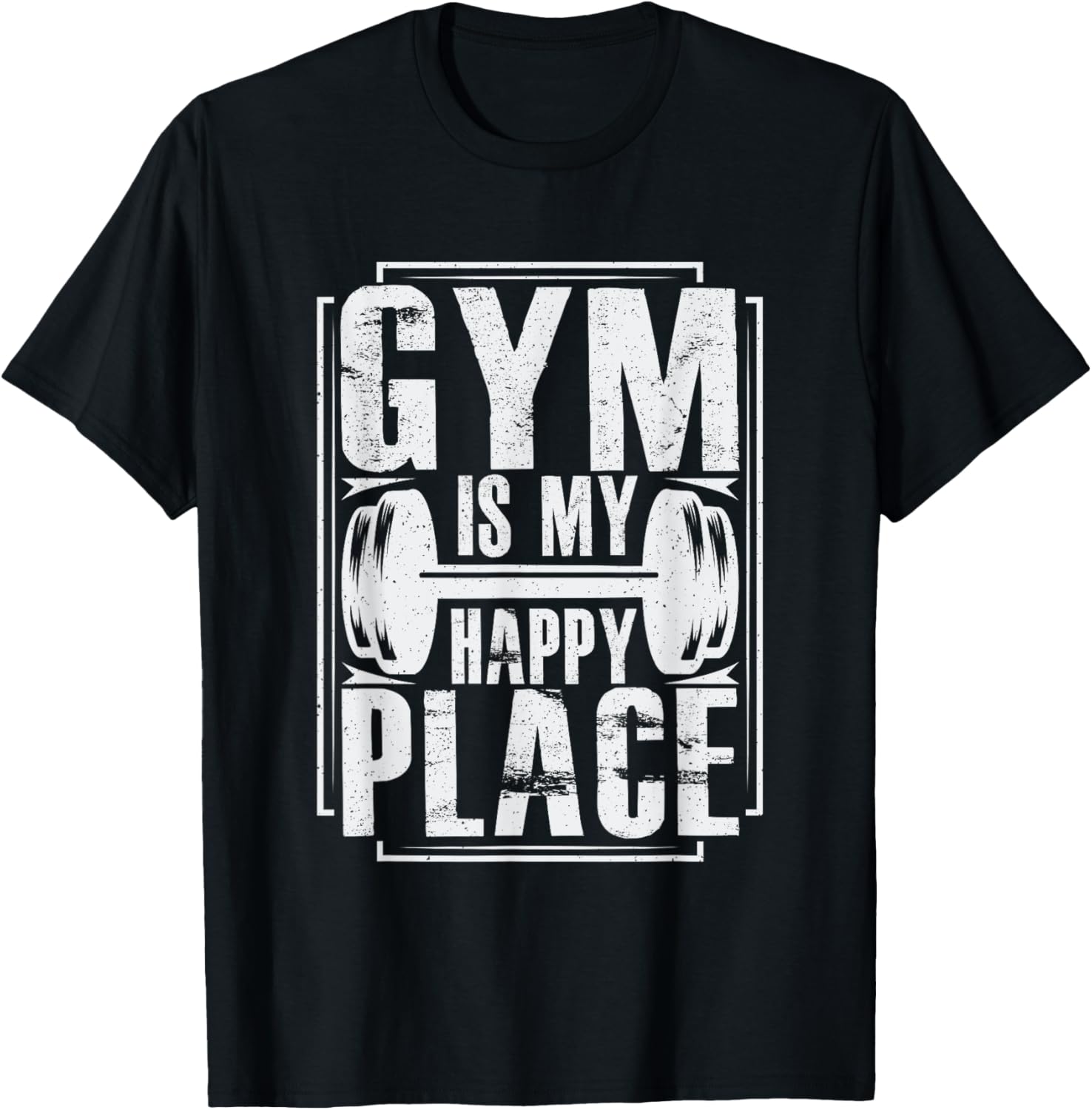 Gym Is My Happy Place - Throwback Design - Classic