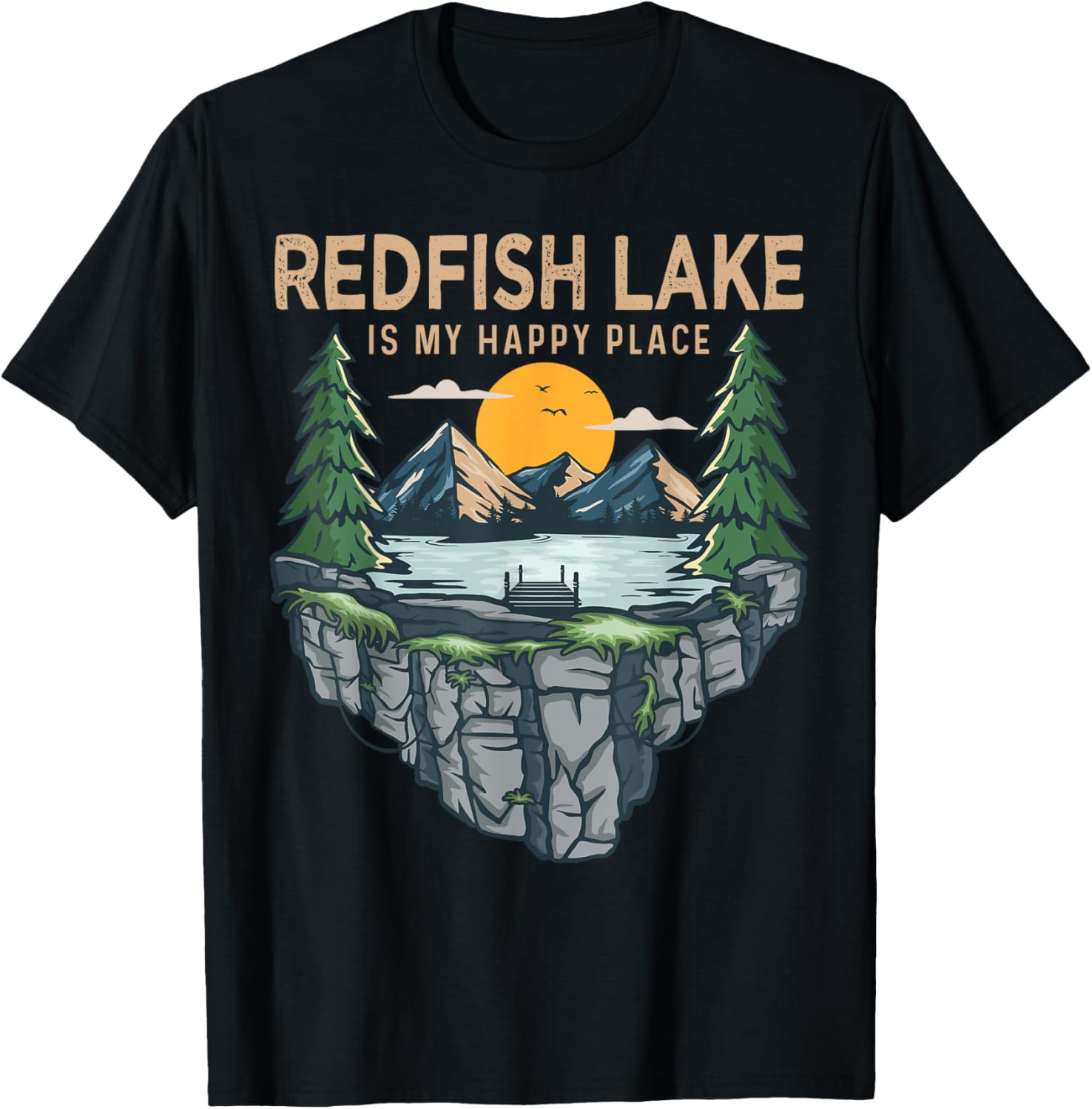 Fishing Boating Camping - My Happy Place Redfish Lake