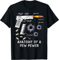 Anatomy Of A Pew Pewer 2Nd Amendment Funny Gun Tee