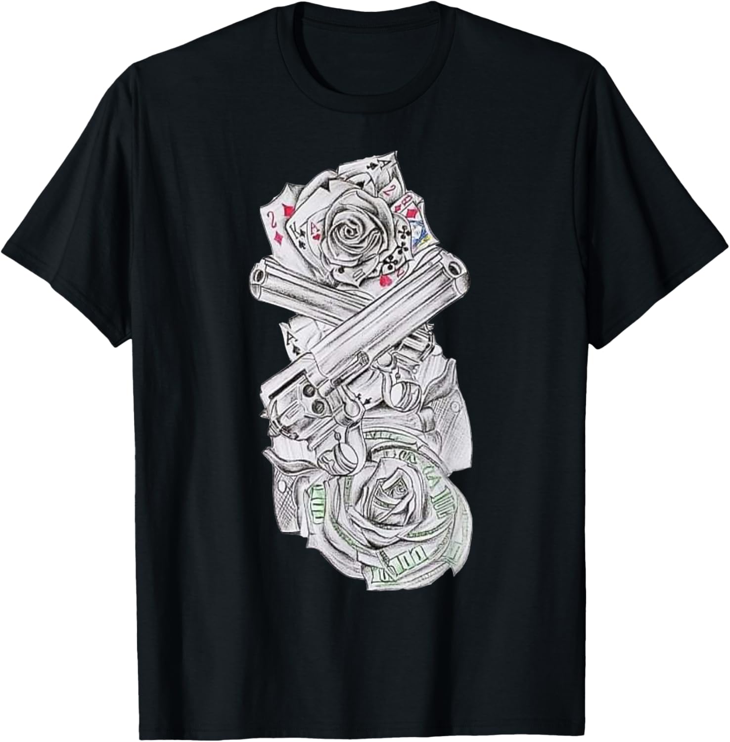 Flower Gun And Playing Cards