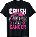 Monster Truck Pink Breast Cancer Awareness Kids Toddler Boys