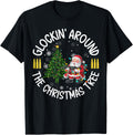 Glockin Around Christmas Tree Gun Lover Santa Xmas
