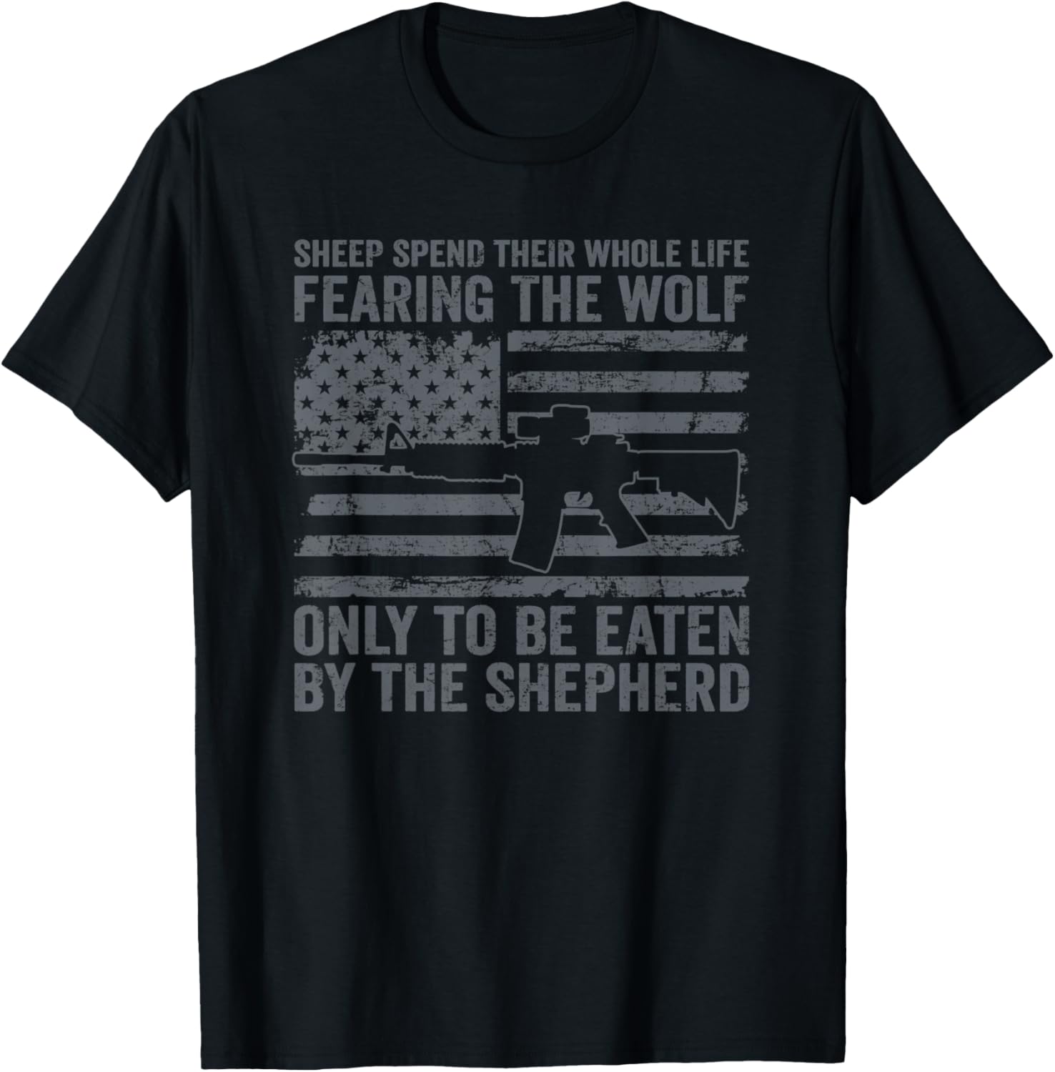 Sheep Fear Wolf Only To Be Eaten By Shepherd Guns