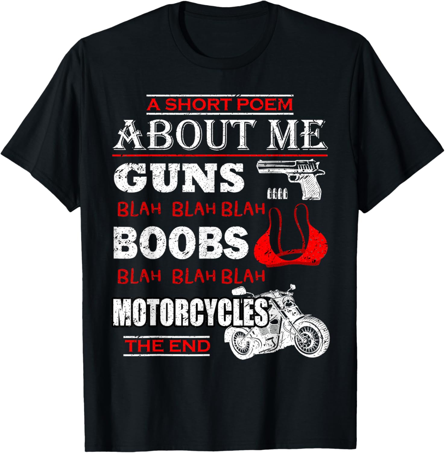 Short Poem About Me Guns Boobs Funny Motorcycles Cycling