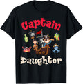 Captain Daughter Summer Humor Beach Cruise Boating Pirate