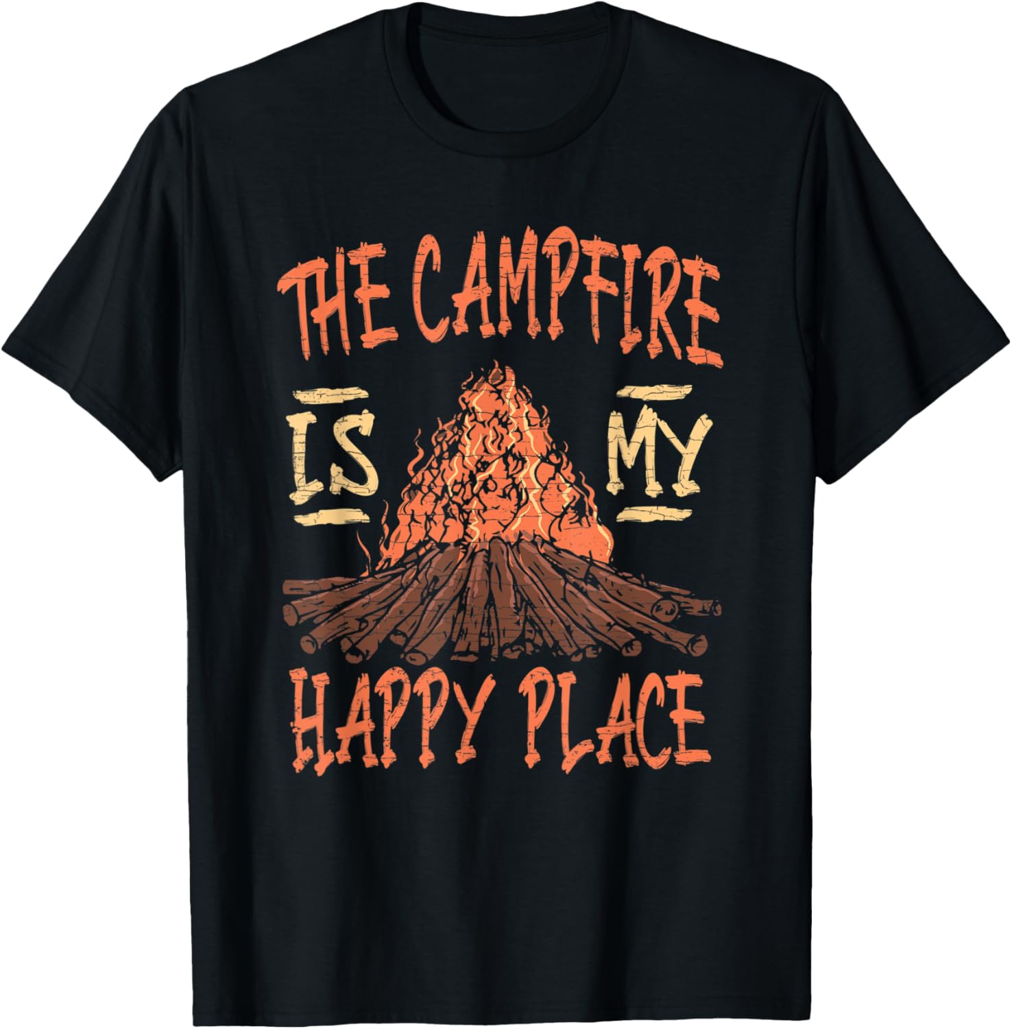 Camping Camper Campfire Is My Happy Place