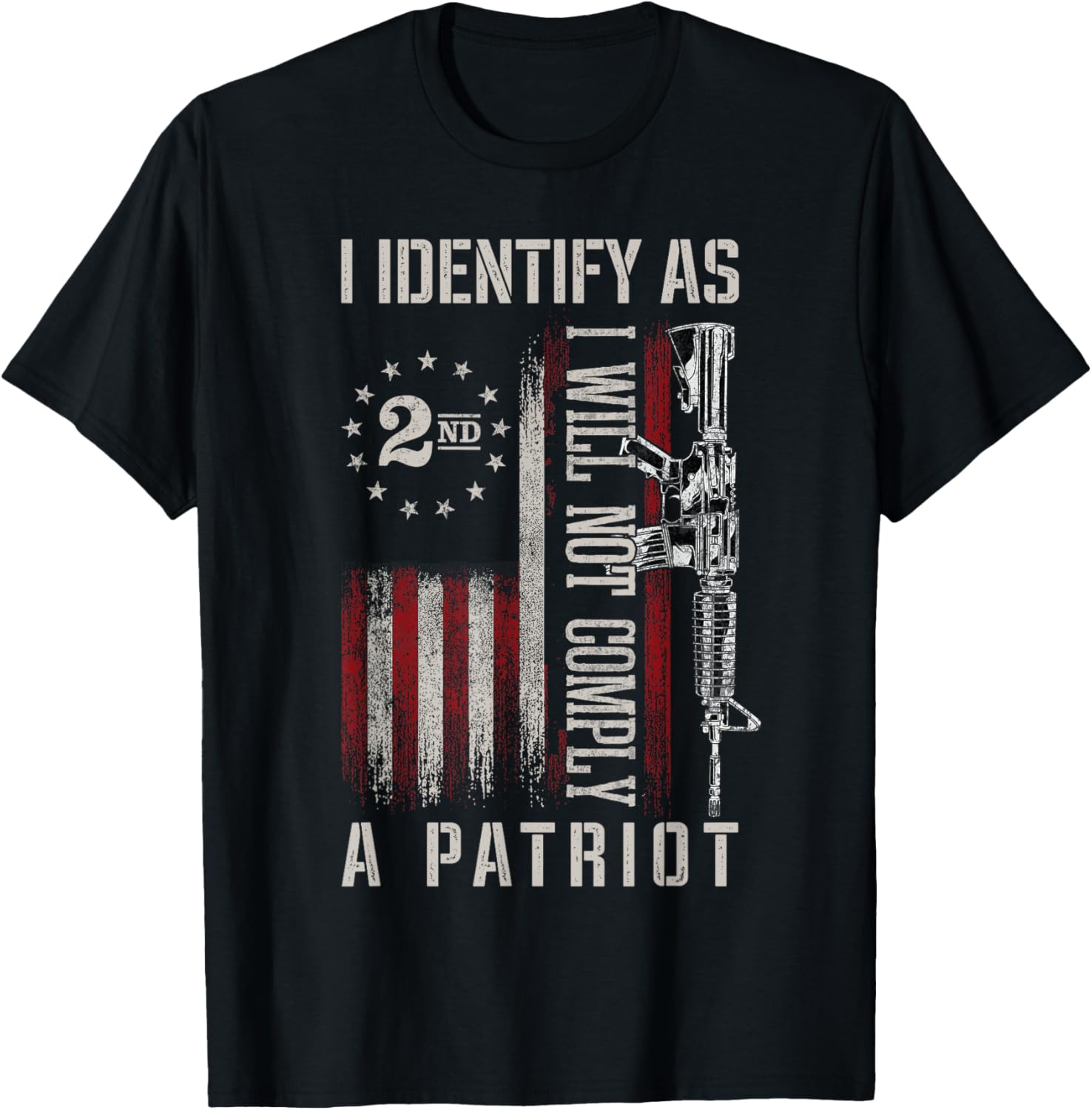I Identify As A Patriot American Flag Patriots 2Nd Amendment