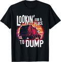 Funny Garbage Man Looking For A Place To Dump Garbage Truck