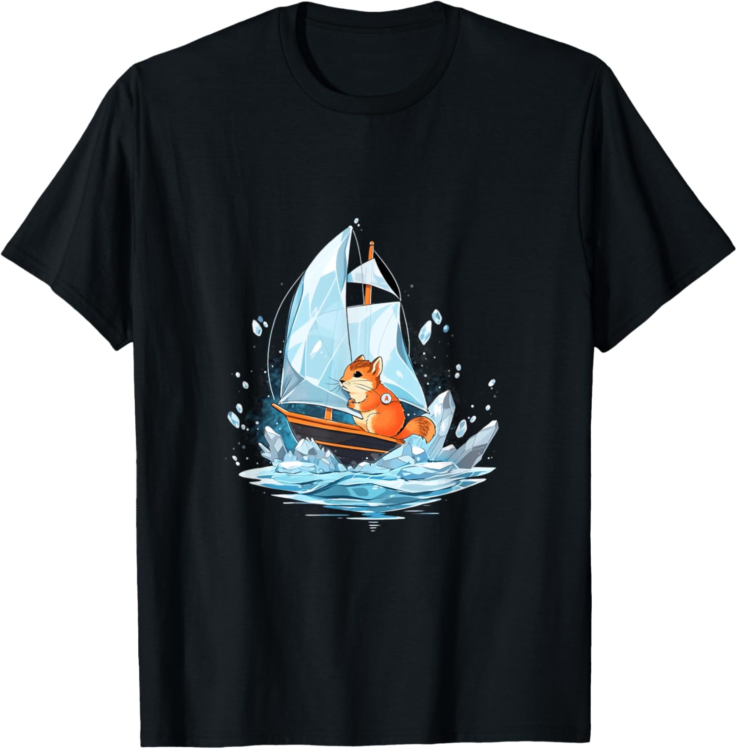 Ice Sailing Squirrel Ice Sailor Ice Boating Yachting
