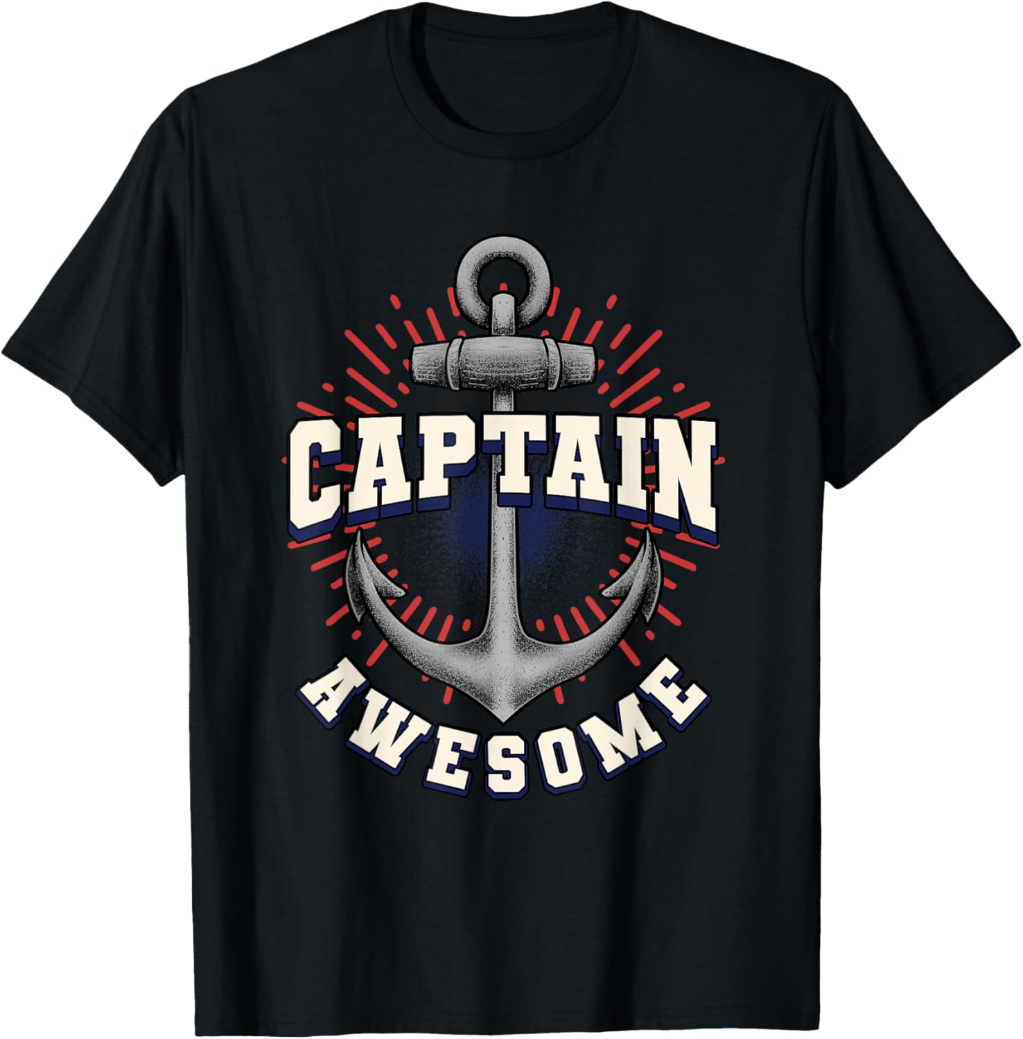 Retro Anchor Sailboat Sailing Boating Captain