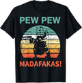 Pew Madafakas Shirt Funny Cat Holding Gun