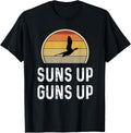 Duck Hunter Funny Bird Hunting Shirt Suns Up Guns Up