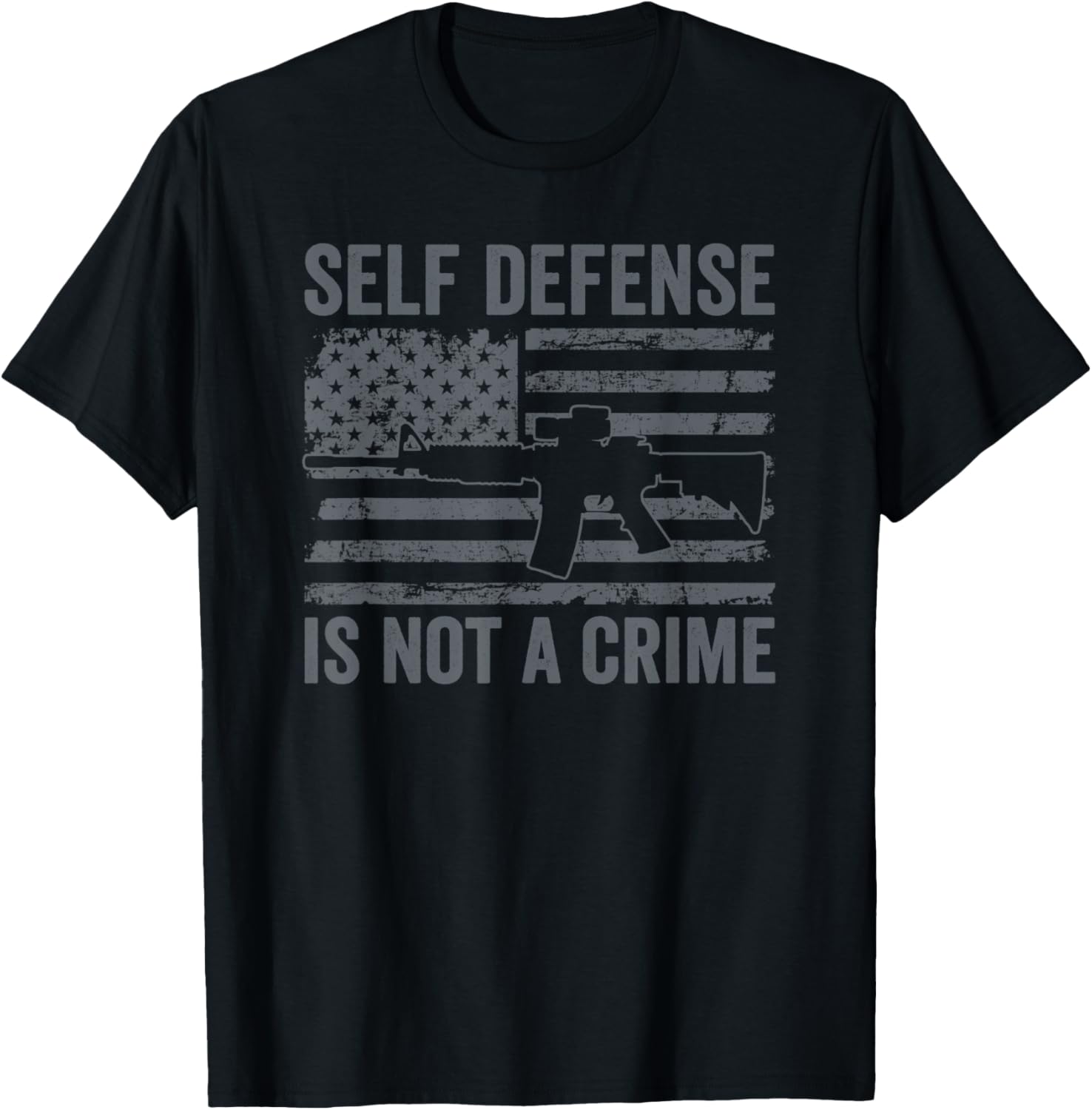 Self Defense Is Not A Crime Ar15 Pro Gun 2Nd Amendment