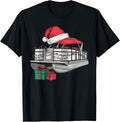 Xmas Lighting Santa Hat Pontoon Boat Christmas