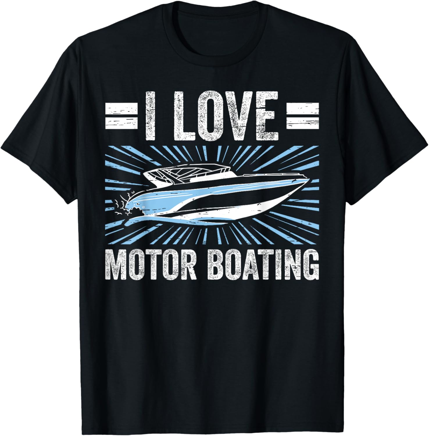 I Love Motor Boating Design